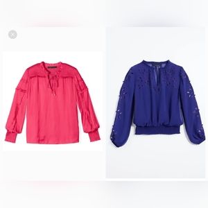 2 WHBM Blouses Size L